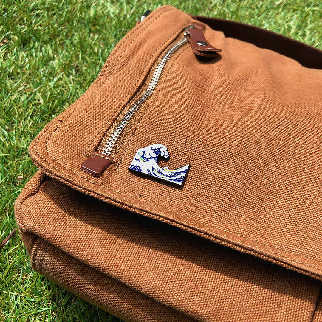 Great Wave by Hokusai Enamel Pin