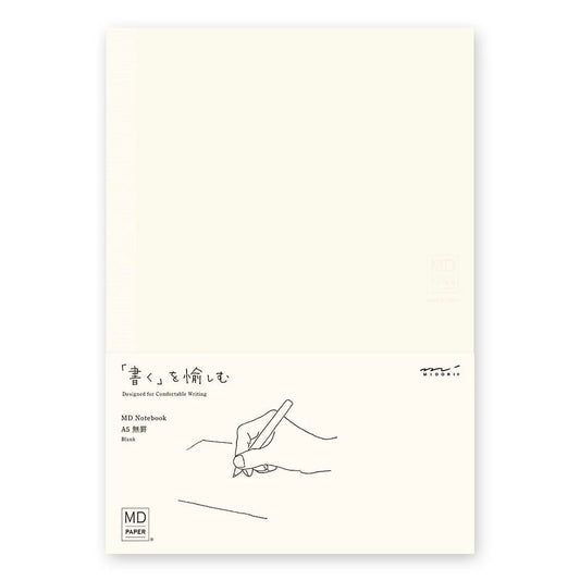 Midori MD Cotton A5 Blank Notebook - Soft, Premium Paper