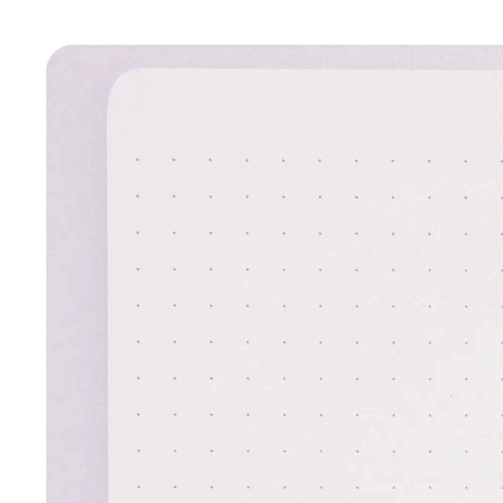 Purple Midori Soft Color Ring Notebook, A5, Dot Grid