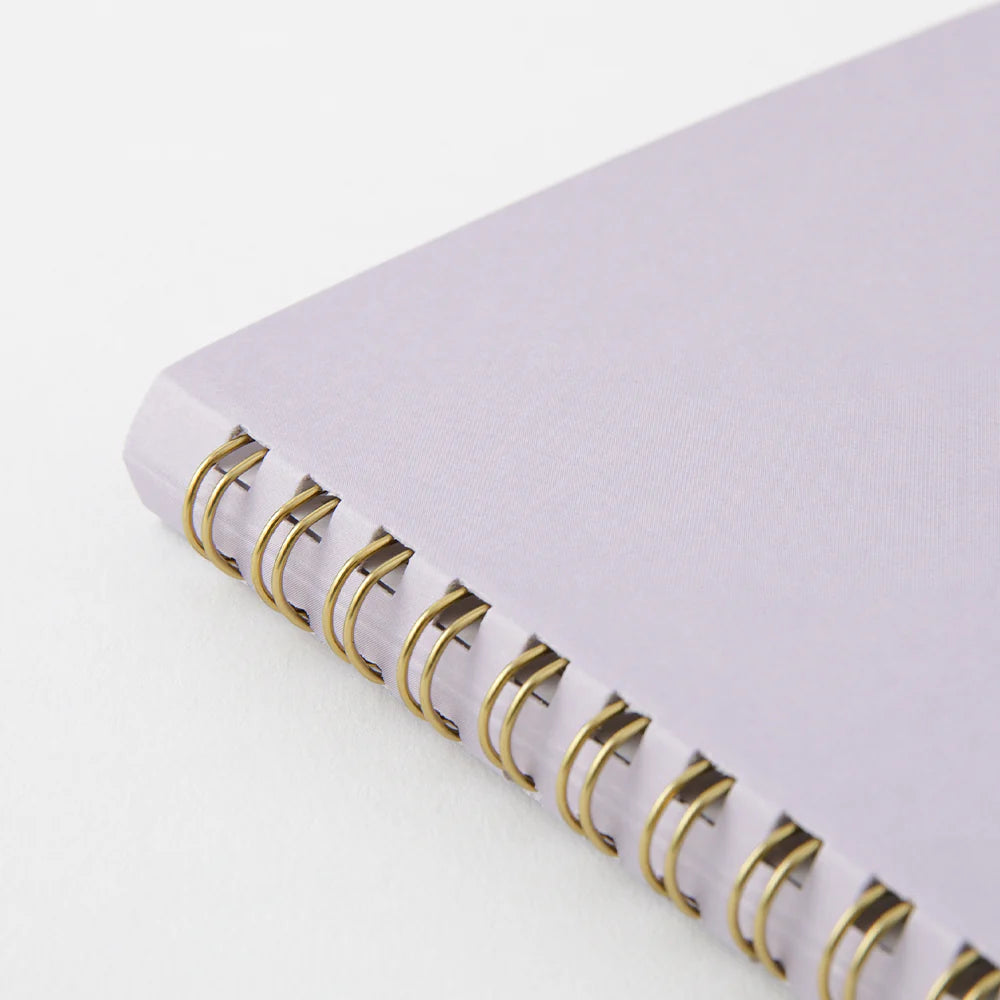 Purple Midori Soft Color Ring Notebook, A5, Dot Grid