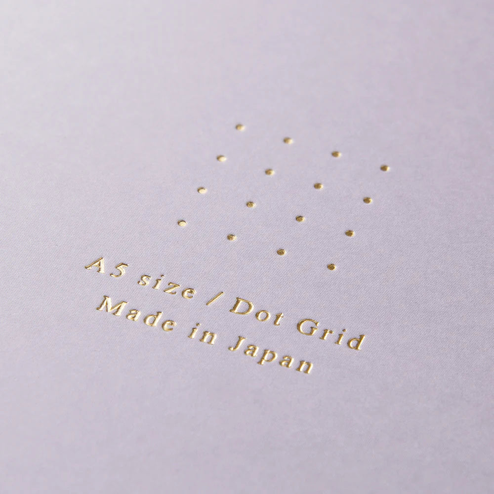 Purple Midori Soft Color Ring Notebook, A5, Dot Grid