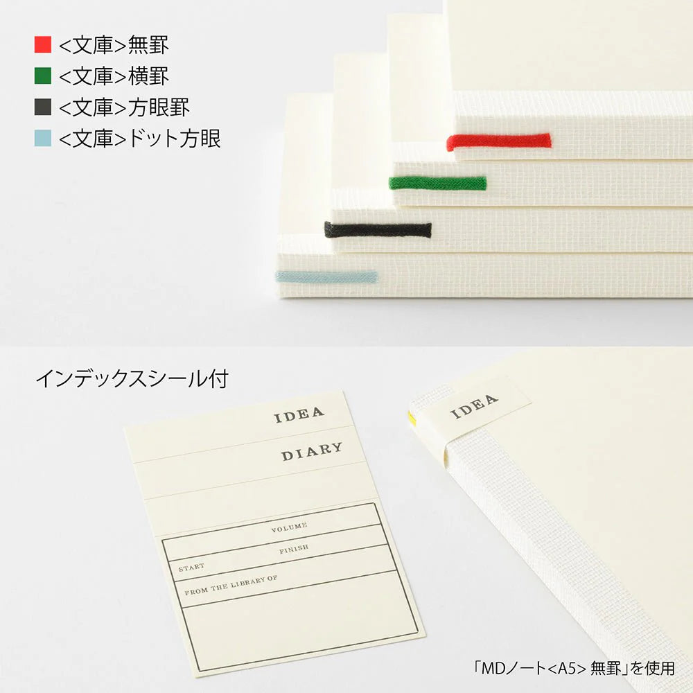 Midori MD Notebook Light A6 (Gridded) - 3 Notebook Set