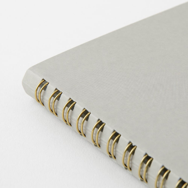 Midori Soft Color Ring Notebook, A5, Dot Grid, Gray