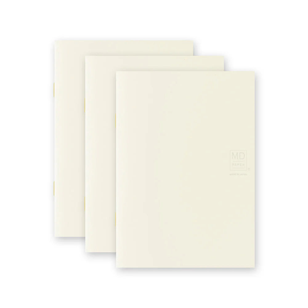Midori MD Notebook Light A6 (Blank) - 3 Notebook Set