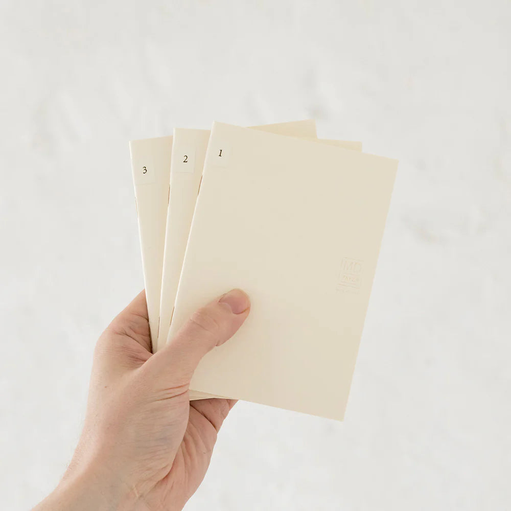 Midori MD Notebook Light A6 (Blank) - 3 Notebook Set