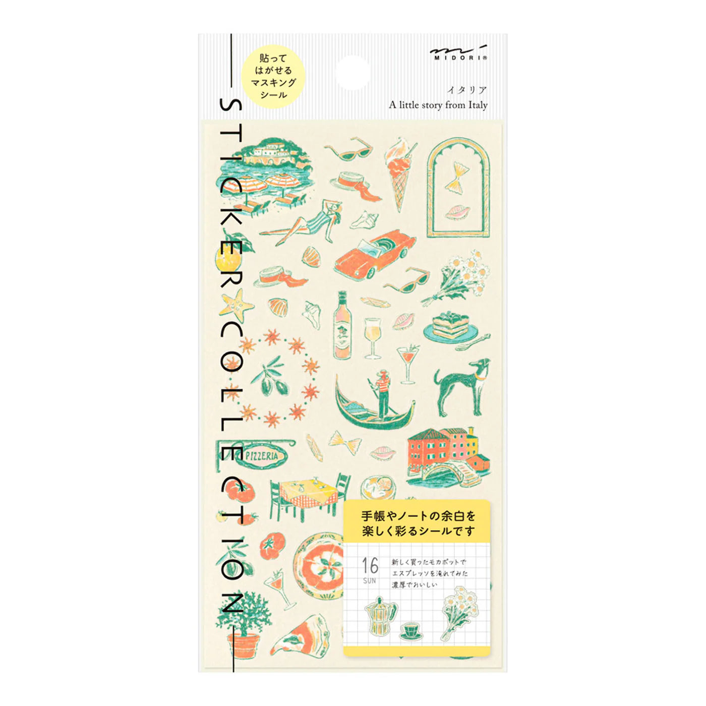 Midori Stickers - Italian Motifs