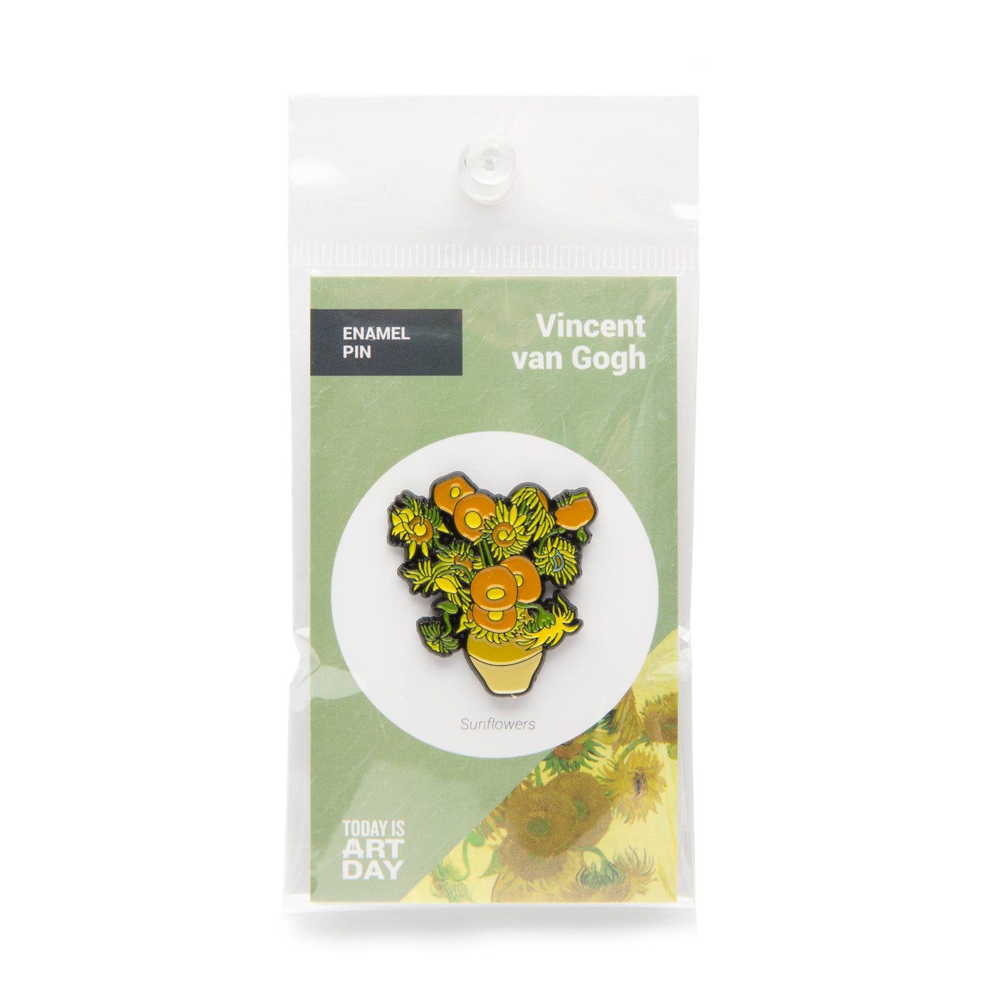 Van Gogh's Sunflowers Enamel Pin