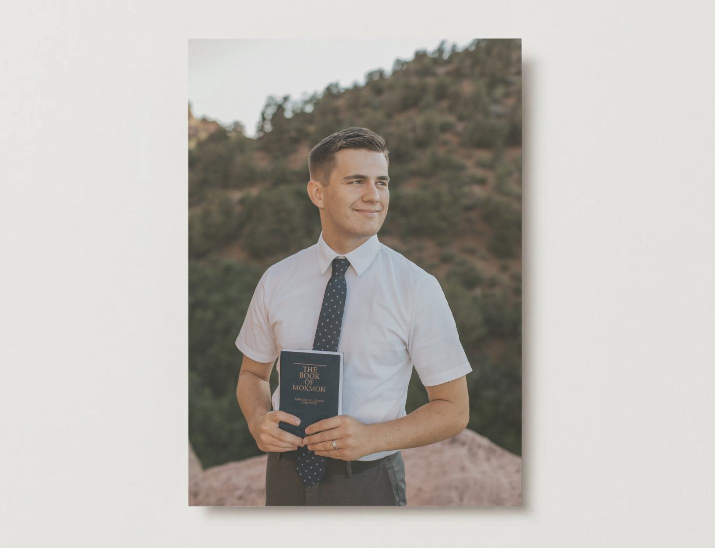 Cactus Farewell Luncheon Invitation: LDS Missionary Announcement (Canva Template)