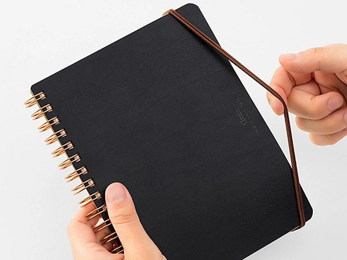 Black Midori Grain Notebook, B6