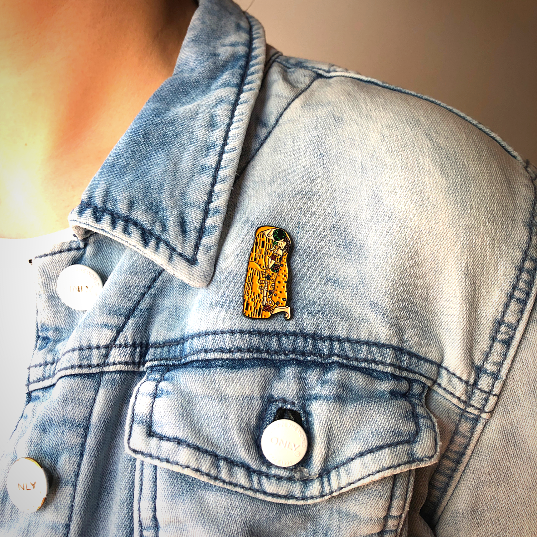 Klimt The Kiss Enamel Pin