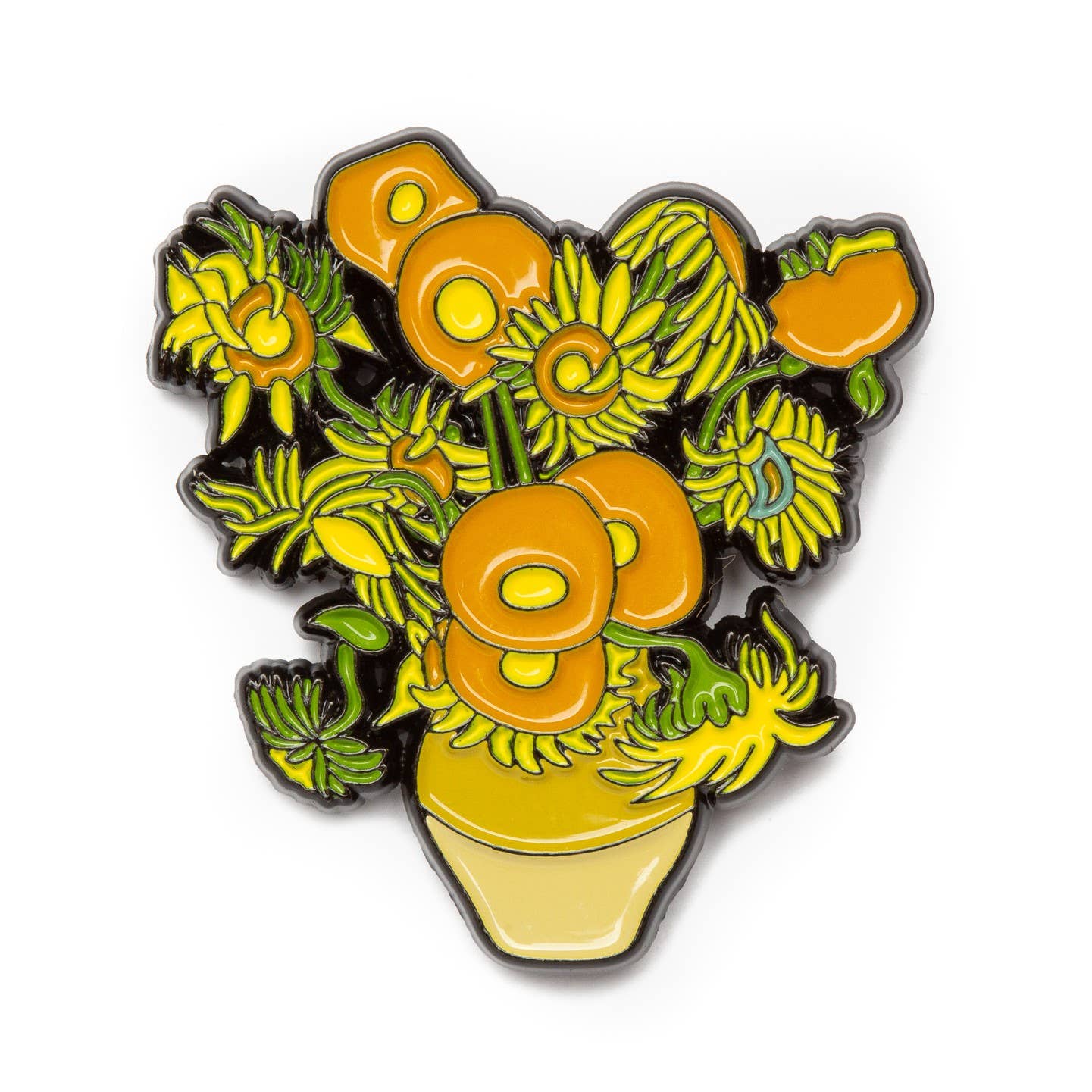 Van Gogh's Sunflowers Enamel Pin