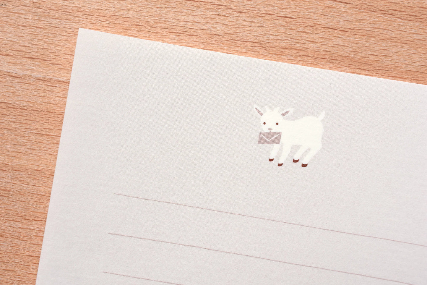 Midori Goat Letter Set with Envelopes and Fuzzy Stickers