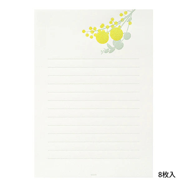 Yellow Bouquet Midori Letterpress Set